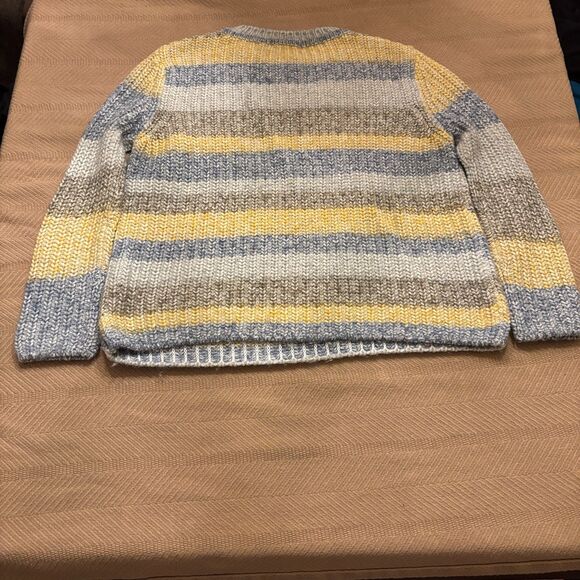 Barbour Hive Knitted Sweater Womens 10 Multicolor Striped Wool Blend Long Sleeve - Picture 3 of 10